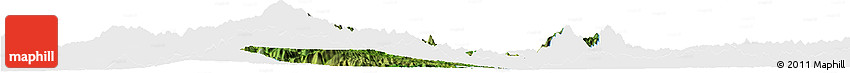 Satellite Horizon Map of Bawlakhe, single color outside