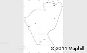 Blank Simple Map of Bawlakhe, cropped outside