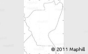 Blank Simple Map of Bawlakhe, no labels