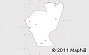 Classic Style Simple Map of Bawlakhe, cropped outside