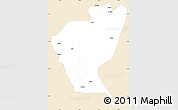 Classic Style Simple Map of Bawlakhe, single color outside