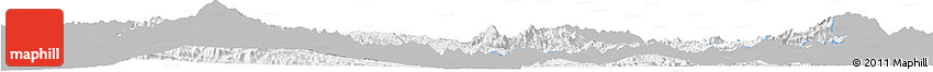 Gray Horizon Map of Kayah, single color outside