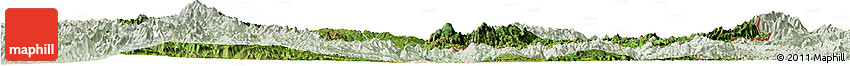 Satellite Horizon Map of Kayah, lighten