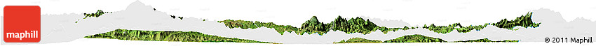 Satellite Horizon Map of Kayah, single color outside