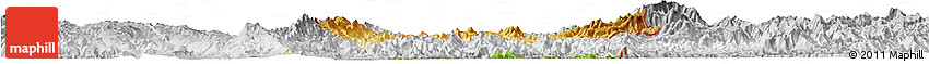 Physical Horizon Map of Hsataw, lighten, desaturated