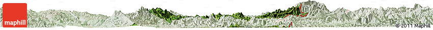 Satellite Horizon Map of Hsataw, lighten