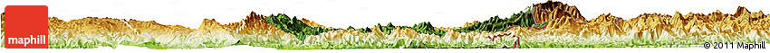 Satellite Horizon Map of Hsataw, physical outside