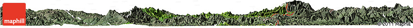 Satellite Horizon Map of Hsataw, semi-desaturated Satellite Horizon Map of Hsataw, semi-desaturated