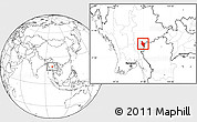 Blank Location Map of Hsataw, highlighted parent region