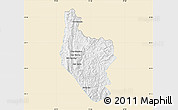 Classic Style Map of Hsataw, single color outside