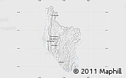 Silver Style Map of Hsataw, single color outside