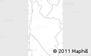 Blank Simple Map of Hsataw, no labels