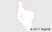 Classic Style Simple Map of Hsataw, cropped outside