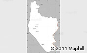 Gray Simple Map of Hsataw