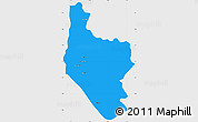 Political Simple Map of Hsataw, single color outside