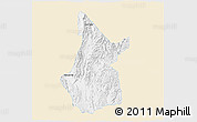 Classic Style 3D Map of Pasawng, single color outside