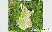 Physical 3D Map of Pasawng, satellite outside