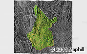 Satellite 3D Map of Pasawng, desaturated