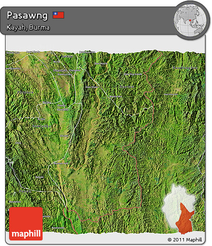 Satellite 3D Map of Pasawng