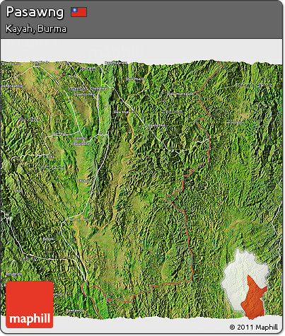 Satellite 3D Map of Pasawng