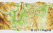 Physical Panoramic Map of Pasawng