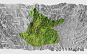 Satellite Panoramic Map of Pasawng, lighten, desaturated