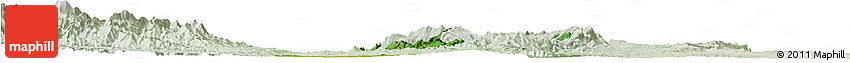Satellite Horizon Map of Gangaw, lighten