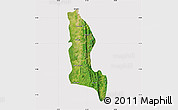 Satellite Map of Gangaw, cropped outside