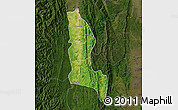 Satellite Map of Gangaw, darken