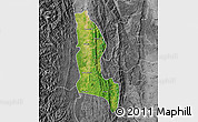 Satellite Map of Gangaw, desaturated
