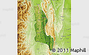Satellite Map of Gangaw, physical outside