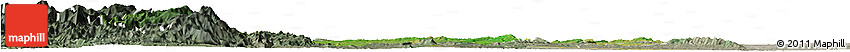 Satellite Horizon Map of Minhla, semi-desaturated