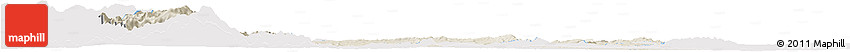 Shaded Relief Horizon Map of Minhla, single color outside