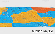 Political Panoramic Map of Natmauk