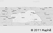 Silver Style Panoramic Map of Natmauk