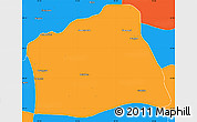 Political Simple Map of Natmauk