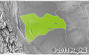 Physical 3D Map of Pwinbyu, desaturated