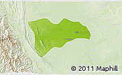 Physical 3D Map of Pwinbyu, lighten