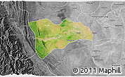 Satellite 3D Map of Pwinbyu, desaturated