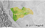 Satellite 3D Map of Pwinbyu, lighten, desaturated