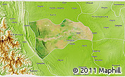Satellite 3D Map of Pwinbyu, physical outside