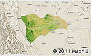 Satellite 3D Map of Pwinbyu, shaded relief outside