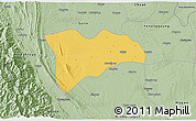 Savanna Style 3D Map of Pwinbyu