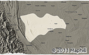 Shaded Relief 3D Map of Pwinbyu, darken