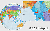 Political Location Map of Pwinbyu