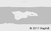 Gray Panoramic Map of Pwinbyu, single color outside