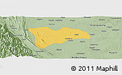 Savanna Style Panoramic Map of Pwinbyu