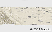 Shaded Relief Panoramic Map of Pwinbyu