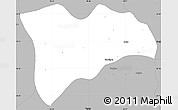 Gray Simple Map of Pwinbyu
