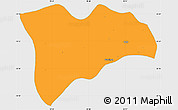 Political Simple Map of Pwinbyu, single color outside